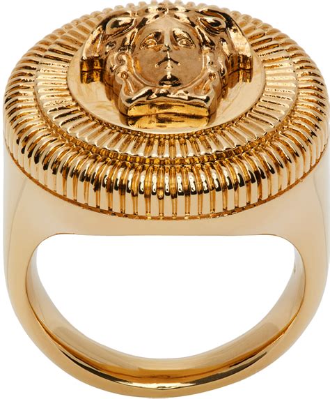 versace medusa biggie ring|Versace Medusa ring for sale.